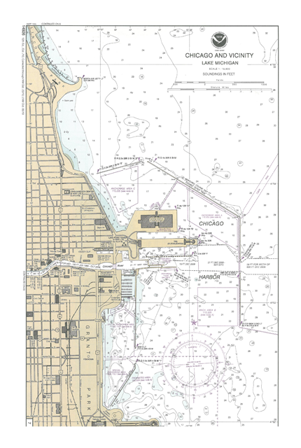 Lake Michigan Depth Chart Chicago