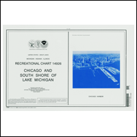 Milwaukee Map - Chicago & South Shore of Lake Michigan Chart Book